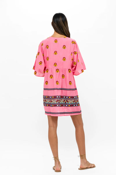 Mini Kaftan Santa Fe Pink
