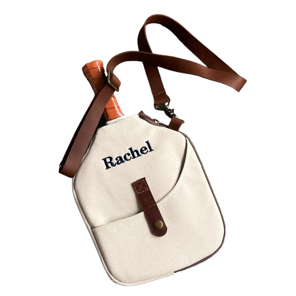 Pickleball Paddle Cover and Crossbody Strap – The Monogram Shop