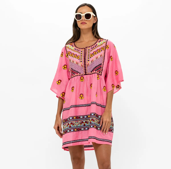 Mini Kaftan Santa Fe Pink