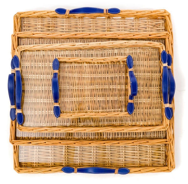 Willow and Glass Tray