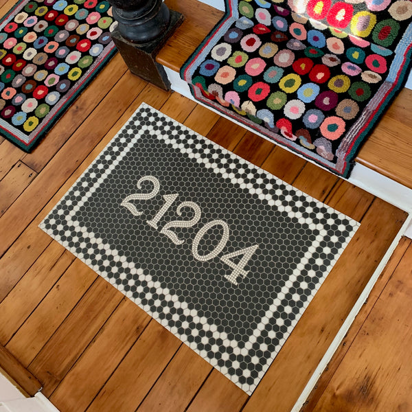 Custom Mosaic Tile Floor Mat