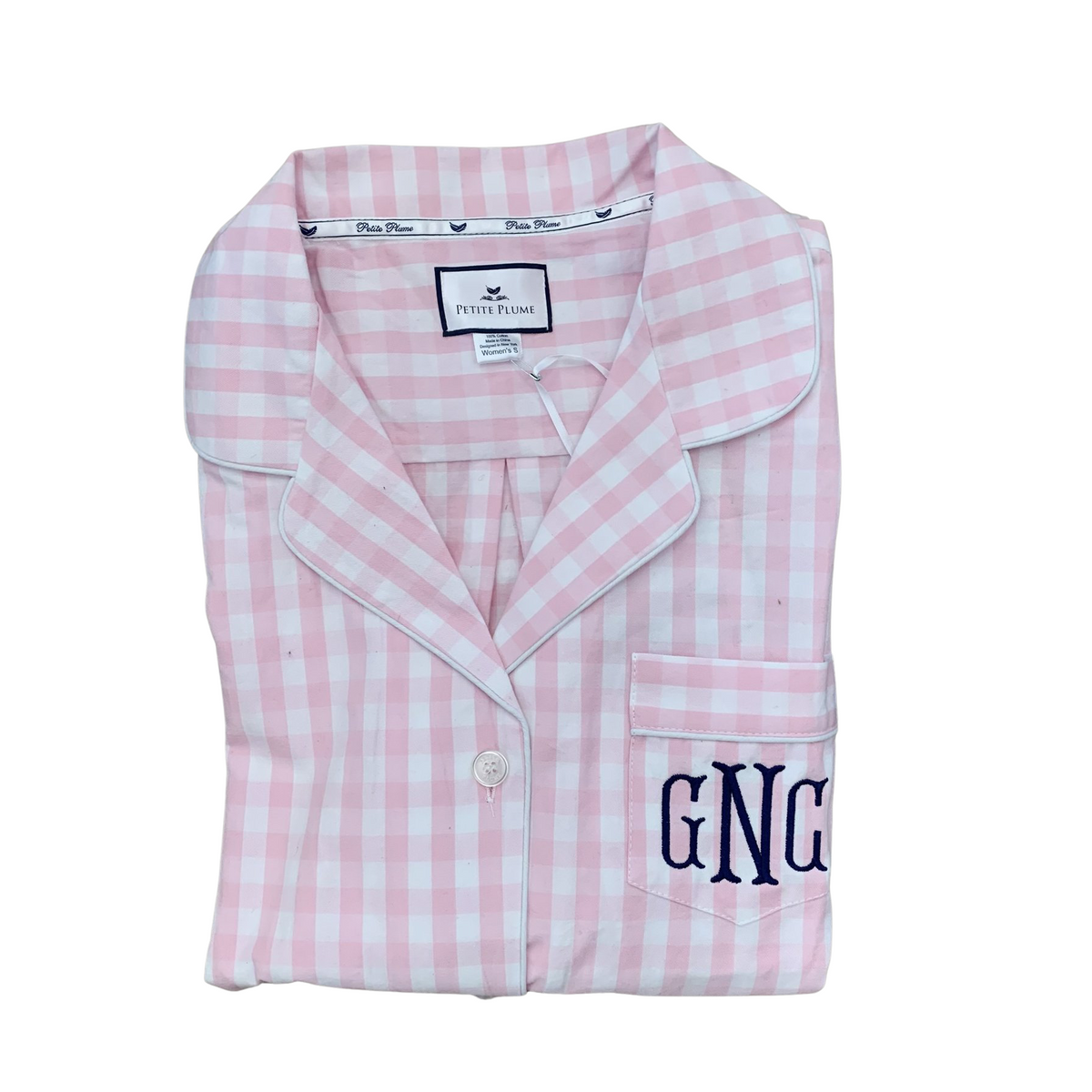 Women's Gingham Pajamas – The Monogram Shop