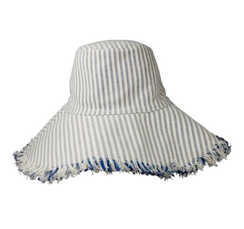 Canvas Fringed Packable Hat