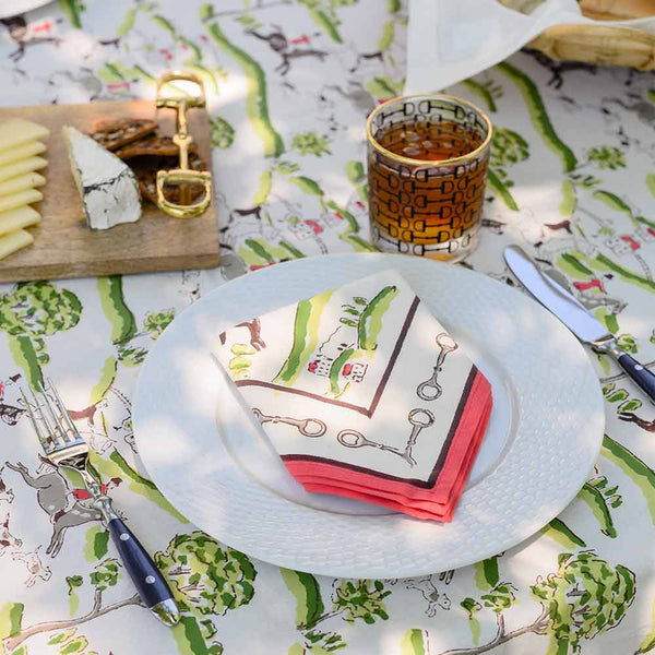 Hunt Scene Napkin set/4