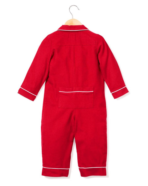 Red Flannel Romper