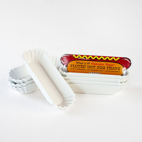 Melamine "Paper" Picnic Hot Dog Tray