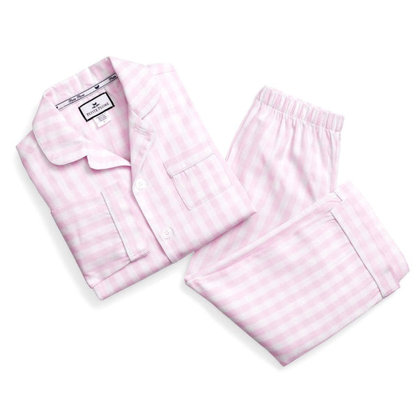Kid’s Pink Gingham Pajama Set