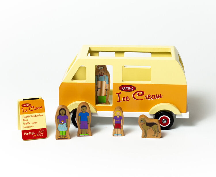 Wooden ice best sale cream truck toy