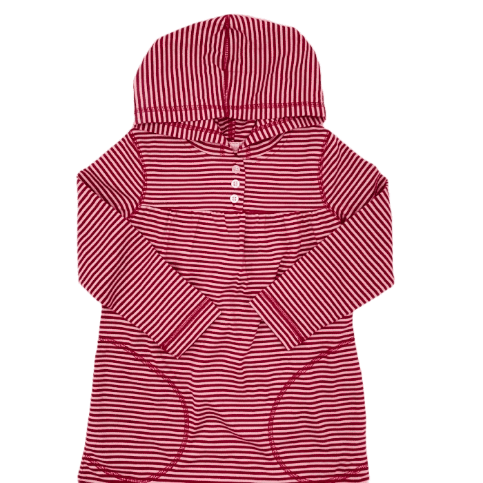 Cotton Knit Hoodie Dress  The Monogram Shop