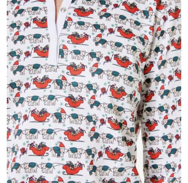Roller Rabbit Kids Holly Jolly Hathi Pajamas