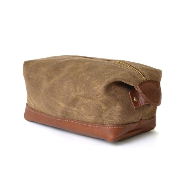 Wax Canvas and Leather Dopp