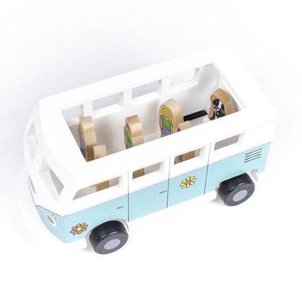Wooden Magnetic Love Bus
