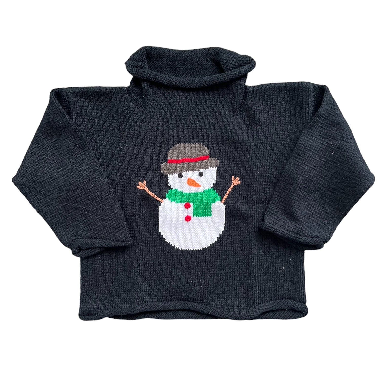 Snowman Cotton Rollneck Sweater