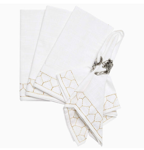 Stitched Gold Napkins