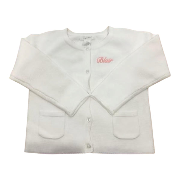 Girls’ Cotton Yoke Cardigan