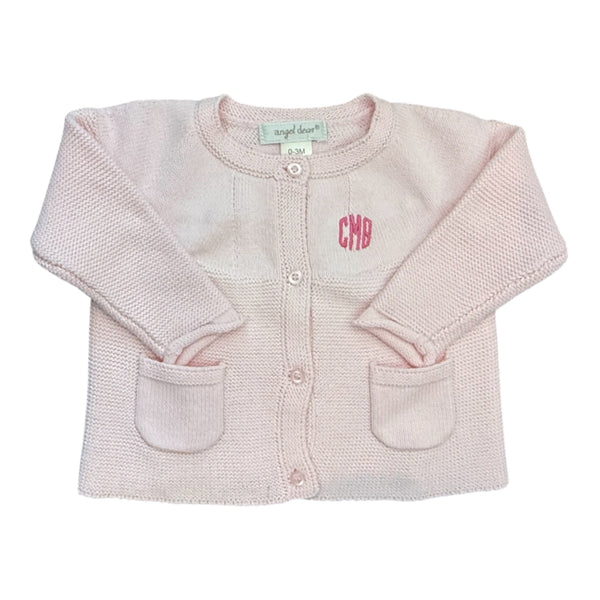 Girls’ Cotton Yoke Cardigan