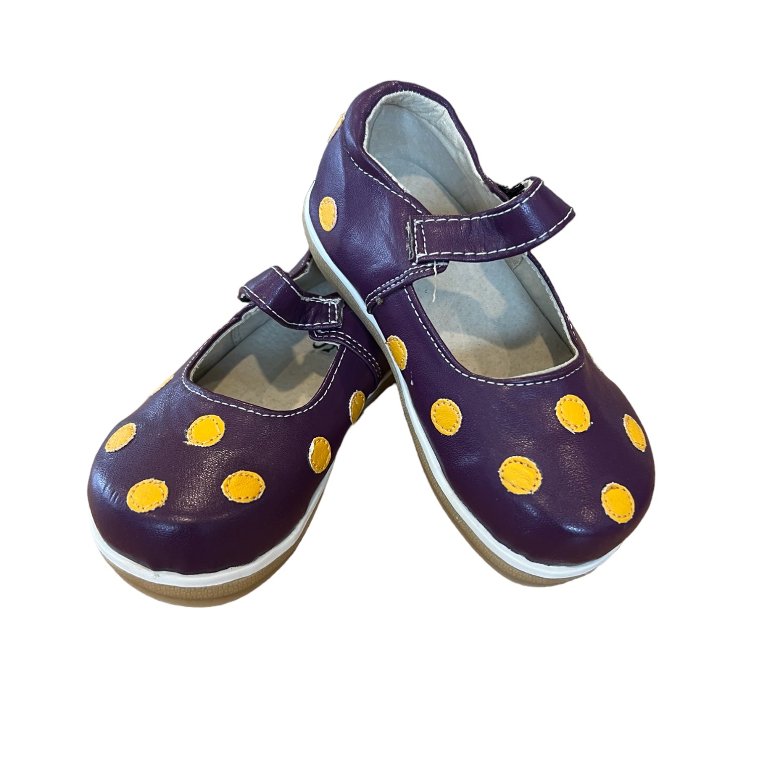 Purple and Gold Toddler Mary Janes