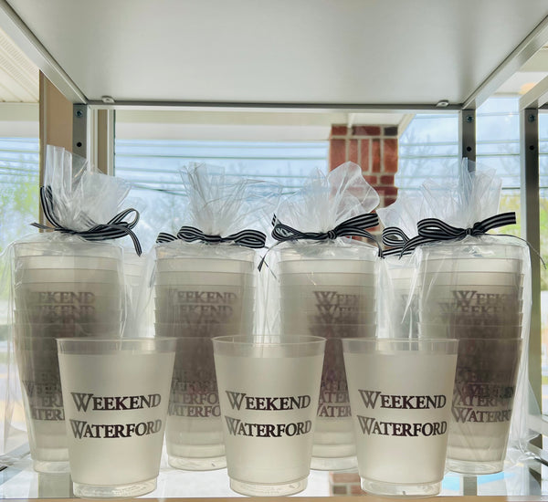 Weekend Waterford Shatterproof Plastic Cups