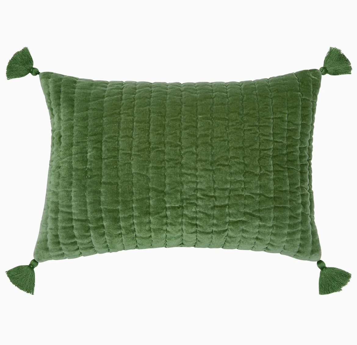 Velvet Moss Kidney Pillow