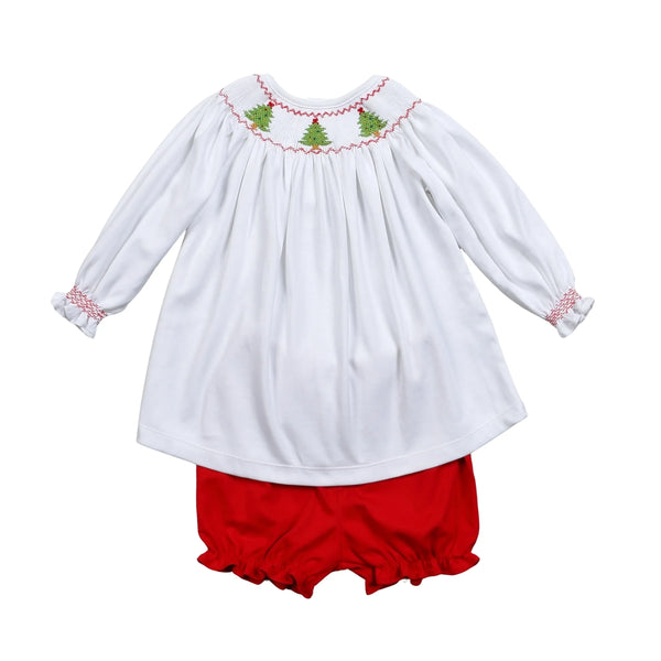 Christmas Smocked Bishop Pima Pant Set
