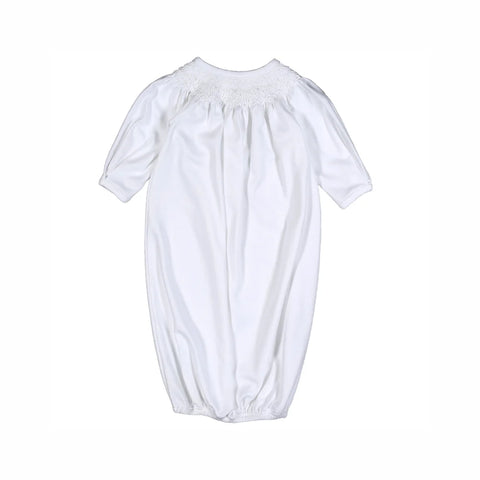 Pima Smocked Infant Gown