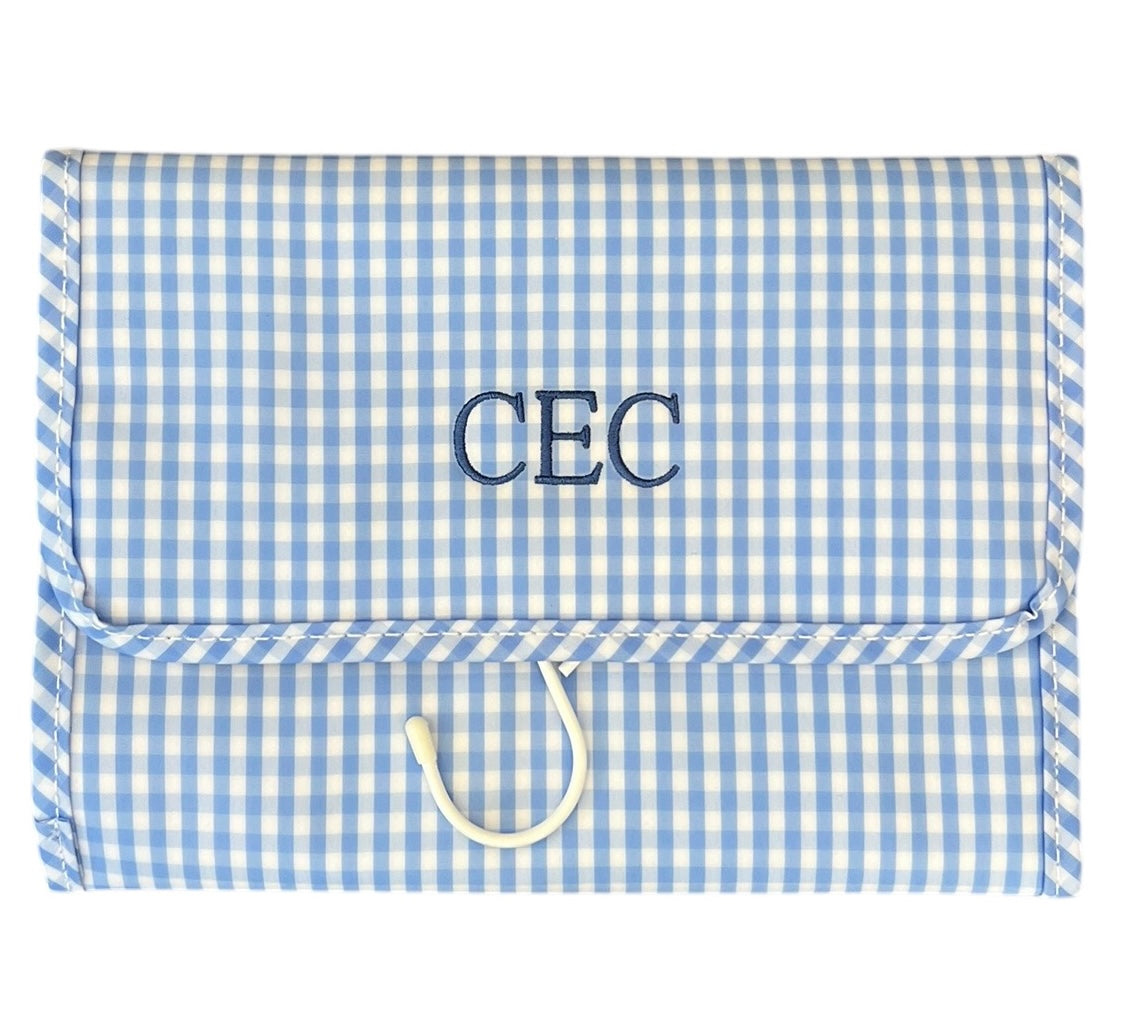 Gingham Mini Rollup Hanging Bag