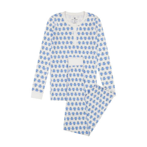Cameron Kids Pajama Set Blue Love Bug