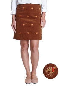 Corduroy Skirt Chocolate Turkey Hunt