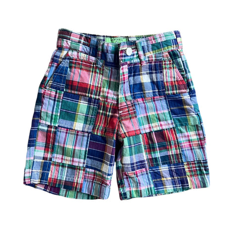 Boys’ Madras Plaid Shorts