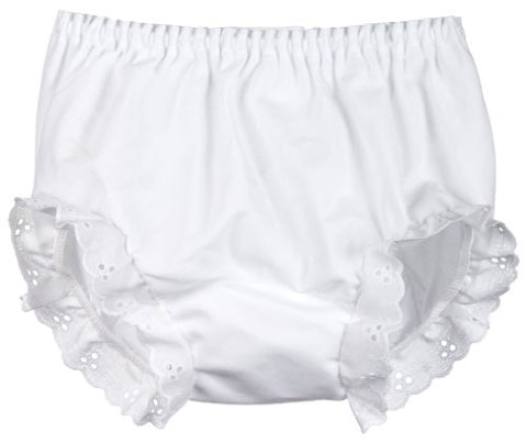 Eyelet Ruffled Diaper Cover Slim Fit