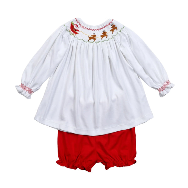 Christmas Smocked Bishop Pima Pant Set