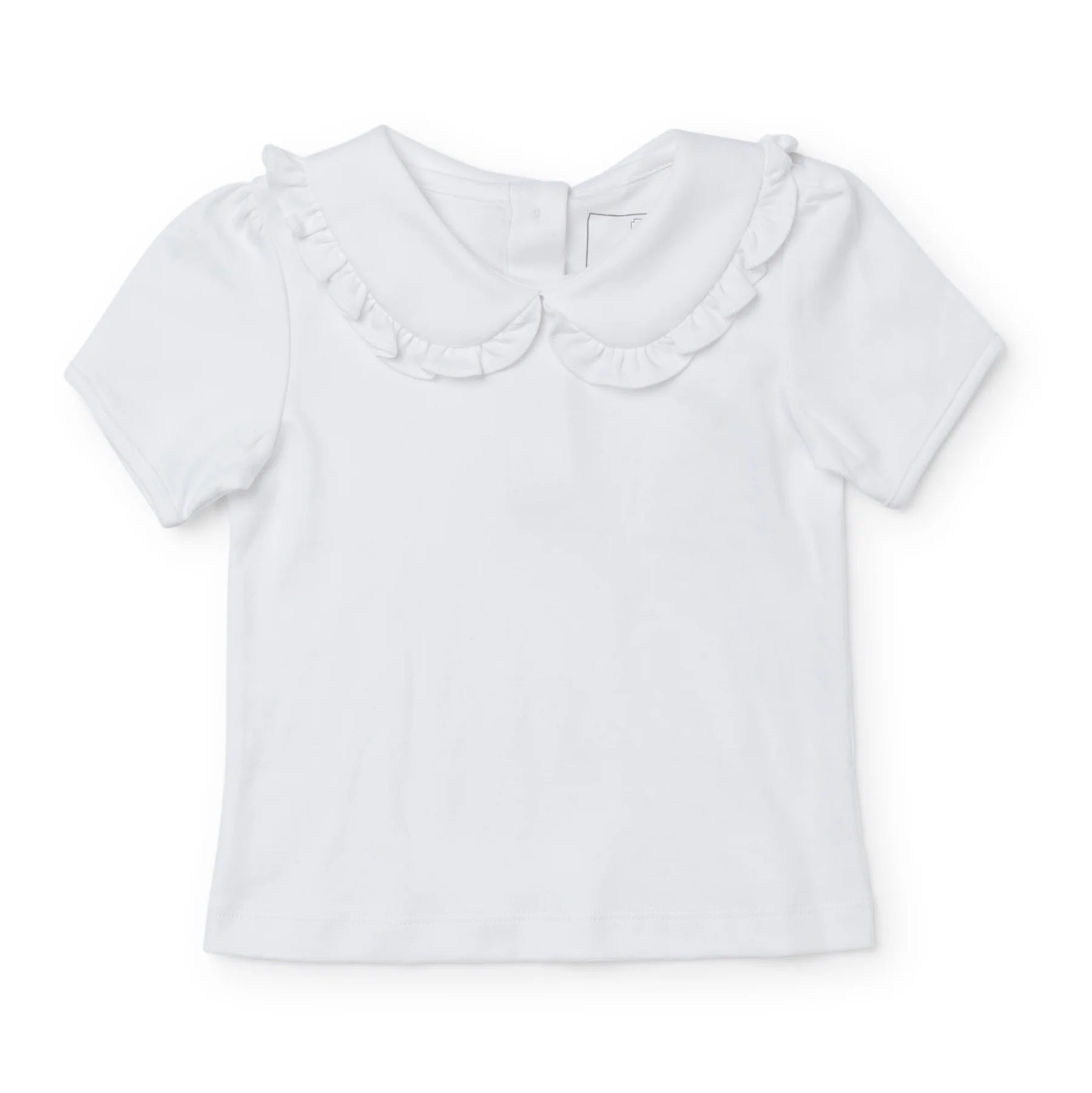 Pima Ruffled Collar Shirt