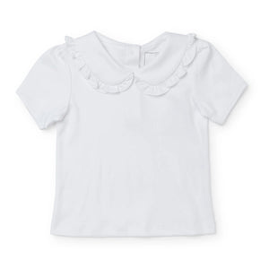Pima Ruffled Collar Shirt