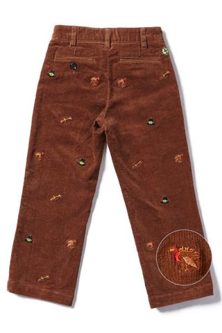 Boys’ Corduroy Pant Chocolate “Turkey Hunt”