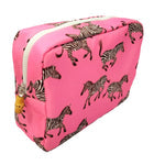 Pink Zebra Big Glam Toiletry Bag