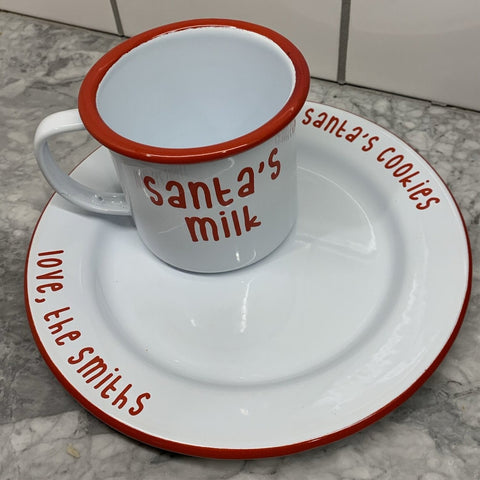 Santa’s Cookie Plate and Mug Set