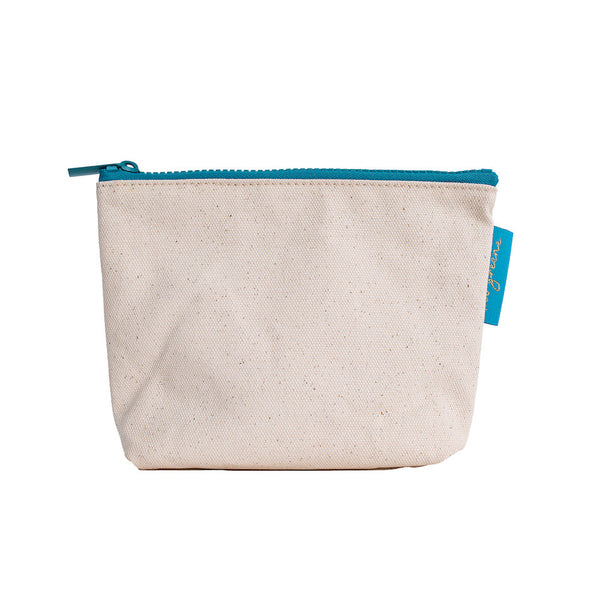 Waxed Canvas Small Cosmetic Bag