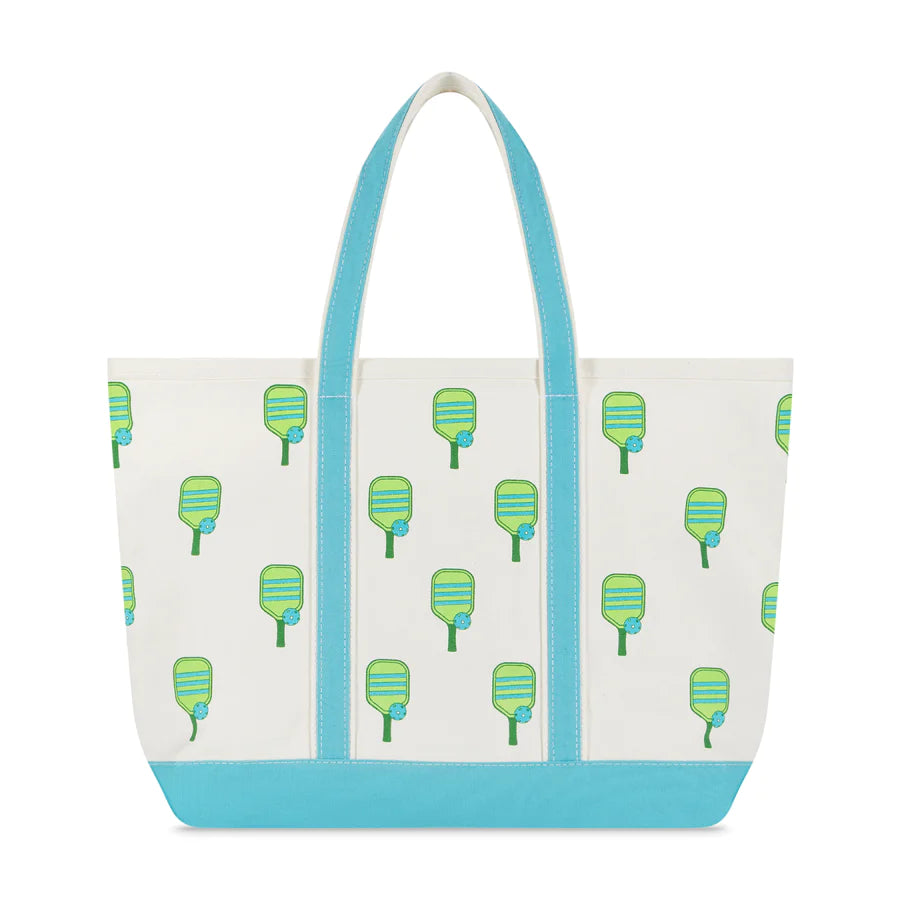 Pickleball Large Canvas Tote