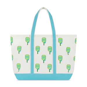 Pickleball Large Canvas Tote