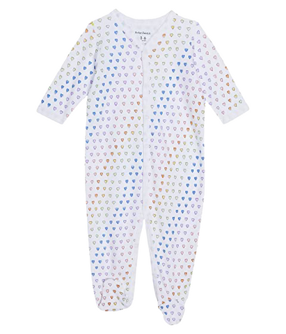 Roller Rabbit Infant Disco Hearts Footie Pajamas