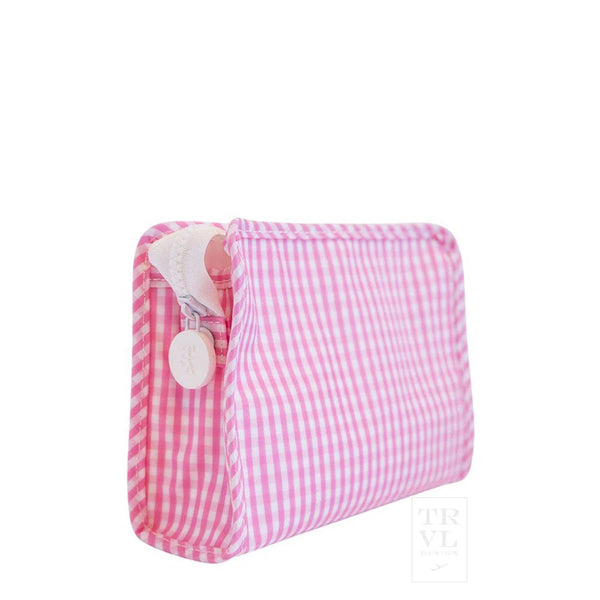 Gingham Small Cosmetic Bag