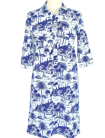 Winpenny Dress Riviera Capri Blue