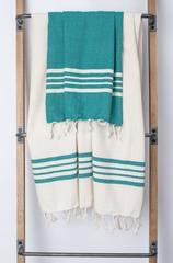 Turkish Towel Color Stripe/Ecru