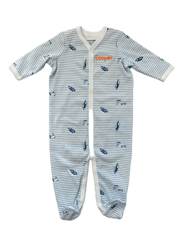 Roller Rabbit Infant Ripples Footie Pajamas