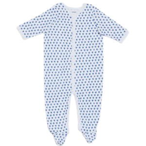 Roller Rabbit Infant Blue Hearts Footie Pajamas