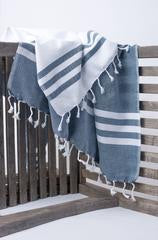 Turkish Towel White Stripe/Color