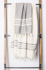 Turkish Towel Color Stripe/Ecru