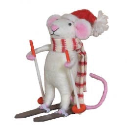 Skier Mouse Felt Mouse