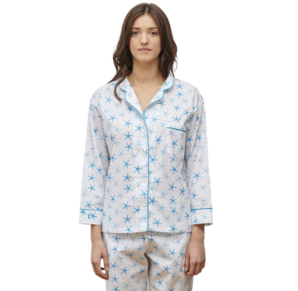 Classic Lorient Block Print Long Pajama Set