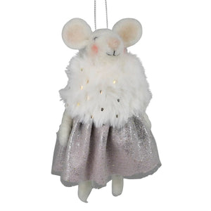 Fancy Mouse Felt Ornament